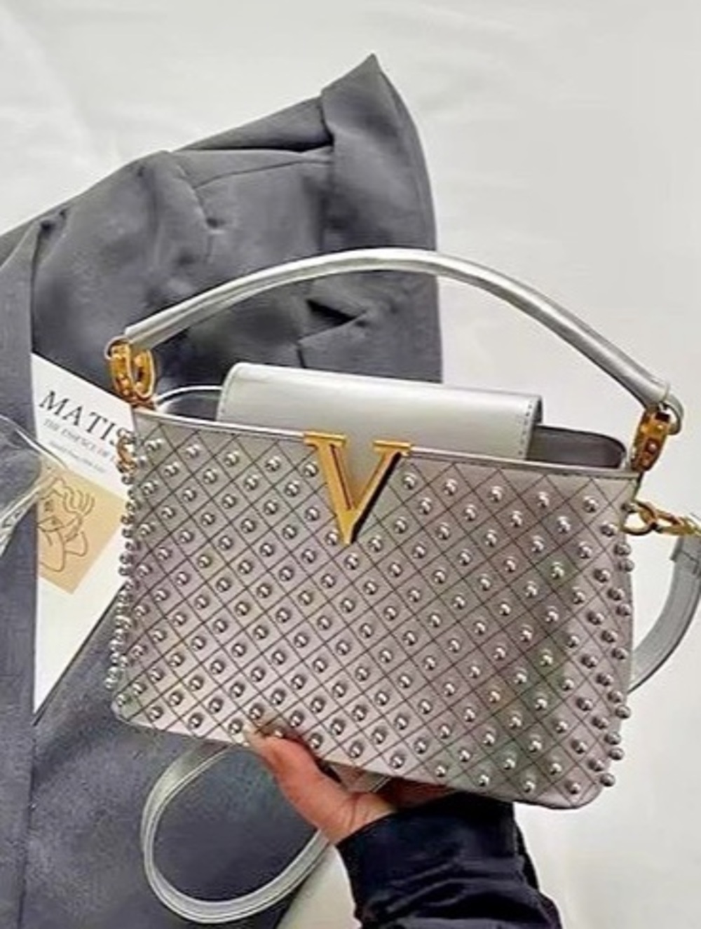 New Drench Small Shoulder Bag in Gray